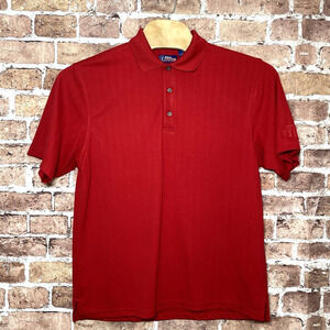 PGA Tour Performance Red Polo Shirt Mens‎ Size Large Stretch Golf